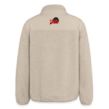 Born to Padel, Racket Born! Smash it - Relaxed Fit Unisex Sherpa Jacket by Stanley/Stella - beige - Back