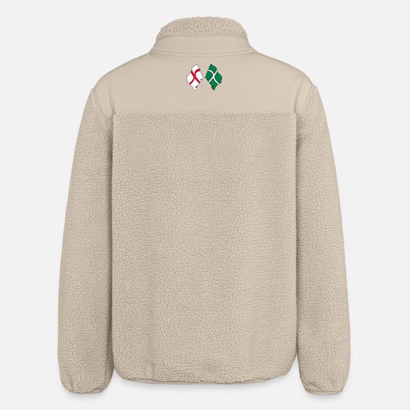 Devon et l’Angleterre croisés - Veste sherpa unisexe coupe décontractée Stanley/Stella - beige