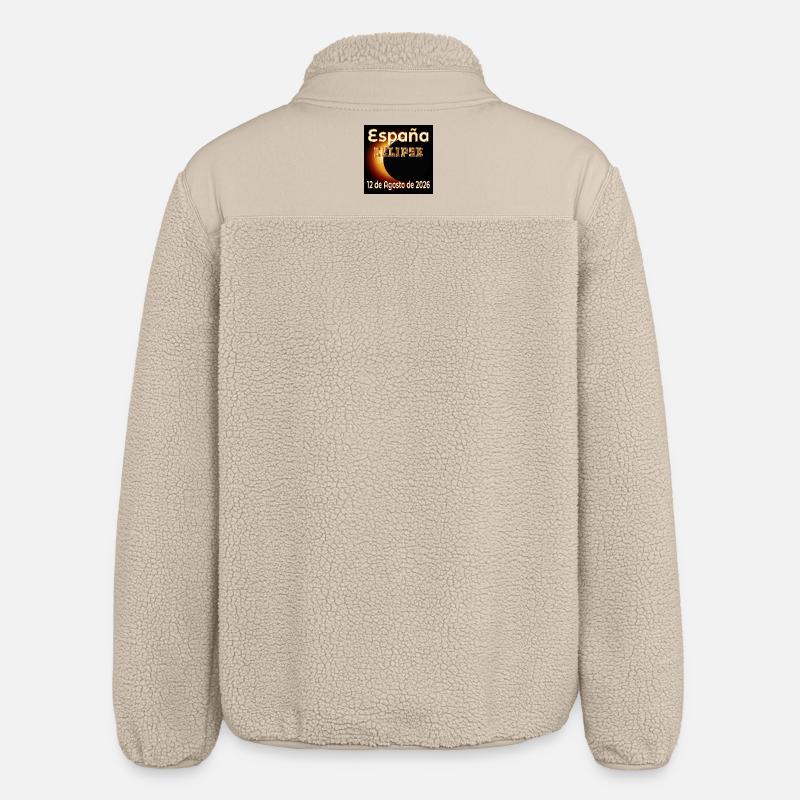 Observation des éclipses en Espagne - Veste sherpa unisexe coupe décontractée Stanley/Stella - beige