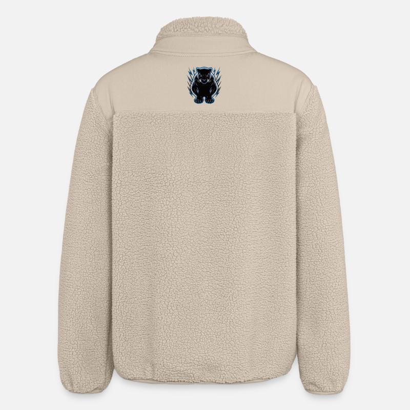 Néon de la Panthère Nocturne - Veste sherpa unisexe coupe décontractée Stanley/Stella - beige