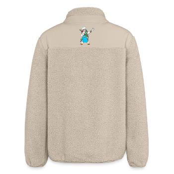 Größter Koch Einhorn Dabbing Kochkunst - Relaxed Fit Unisex Sherpajacke von Stanley/Stella - Beige - Hinten