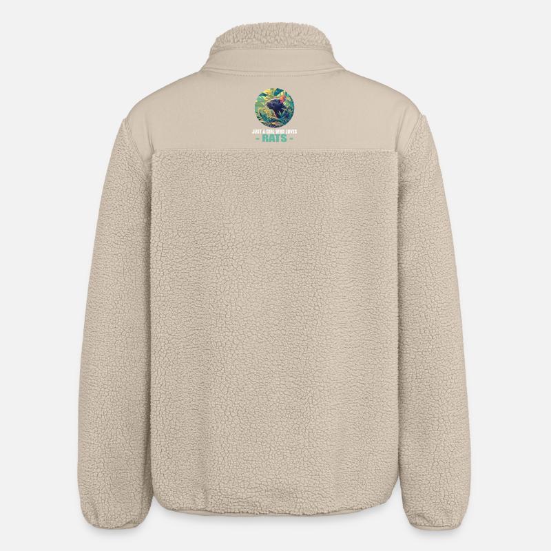 Ratten Ratte - Relaxed Fit Unisex Sherpajacke von Stanley/Stella - Beige