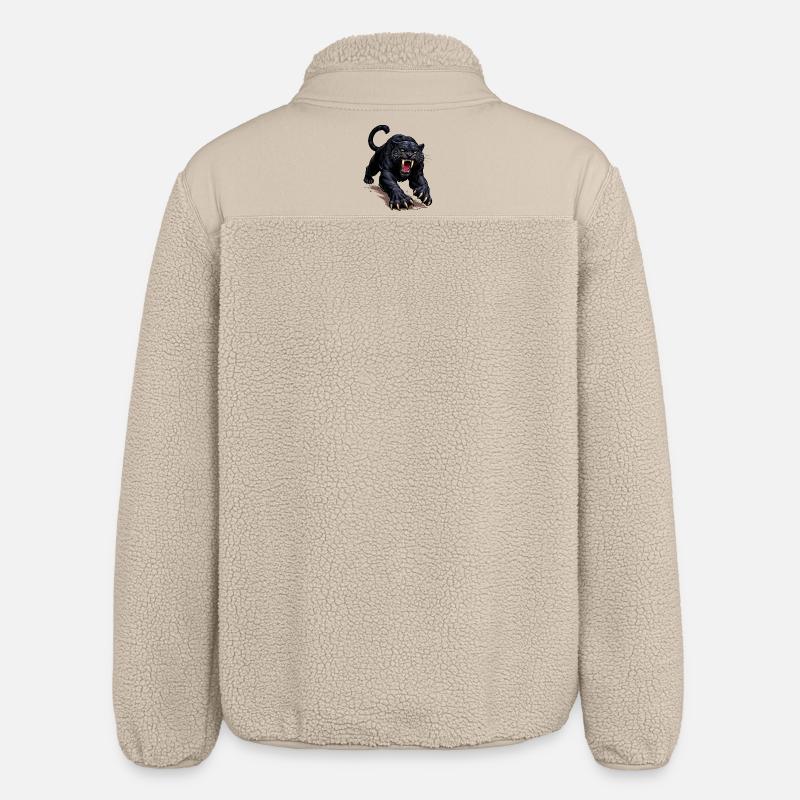 Schwarzer Panther Angriff - Veste sherpa unisexe coupe décontractée Stanley/Stella - beige