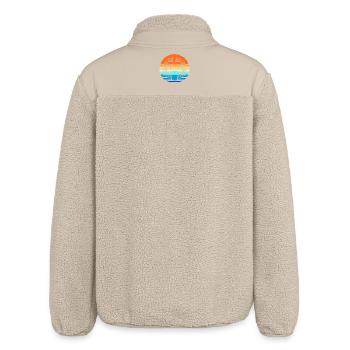 Calendrier maya inca aztèque - Veste sherpa unisexe coupe décontractée Stanley/Stella - beige - Dos
