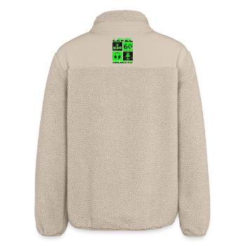 60. Geburtstag Gamer Zocker Level 60 Unlocked - Relaxed Fit Unisex Sherpajacke von Stanley/Stella - Beige - Hinten