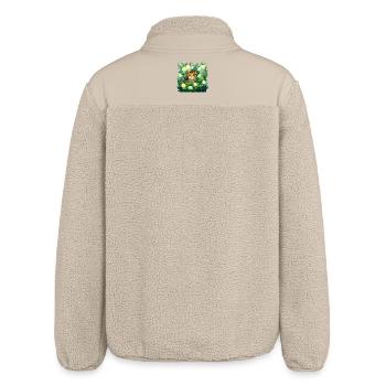 Tigre aux feuilles de citron - Veste sherpa unisexe coupe décontractée Stanley/Stella - beige - Dos