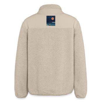 SURFER WAVE - Relaxed Fit Unisex Sherpa Jacket by Stanley/Stella - beige - Back