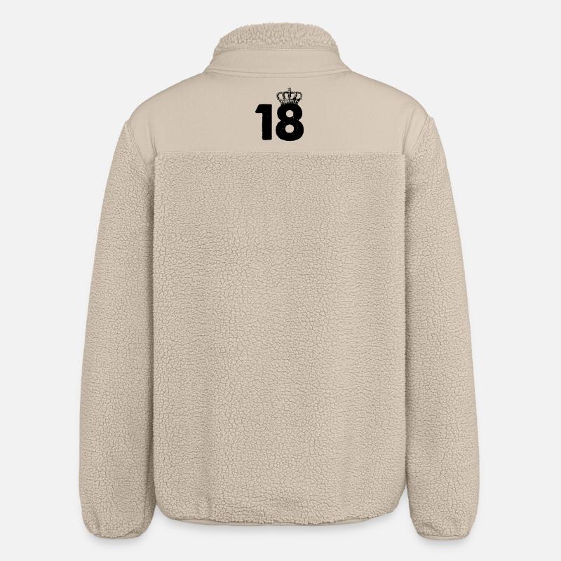 18 couronnes - Veste sherpa unisexe coupe décontractée Stanley/Stella - beige