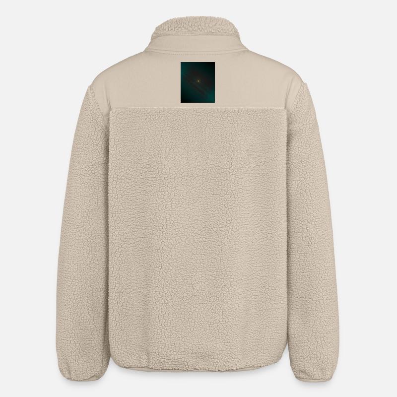 Spirale de lutte turquoise au centre - Veste sherpa unisexe coupe décontractée Stanley/Stella - beige