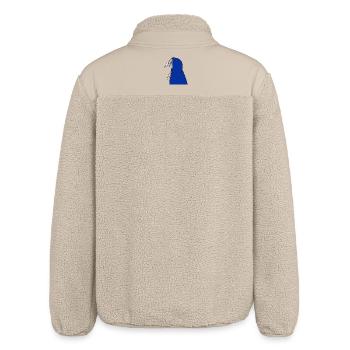 Pigeon in a Hoodie – Urban Minimal Illustration - Relaxed Fit Unisex Sherpajacke von Stanley/Stella - Beige - Hinten