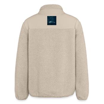 Blue Night Geometrische Eisbären - Relaxed Fit Unisex Sherpajacke von Stanley/Stella - Beige - Hinten