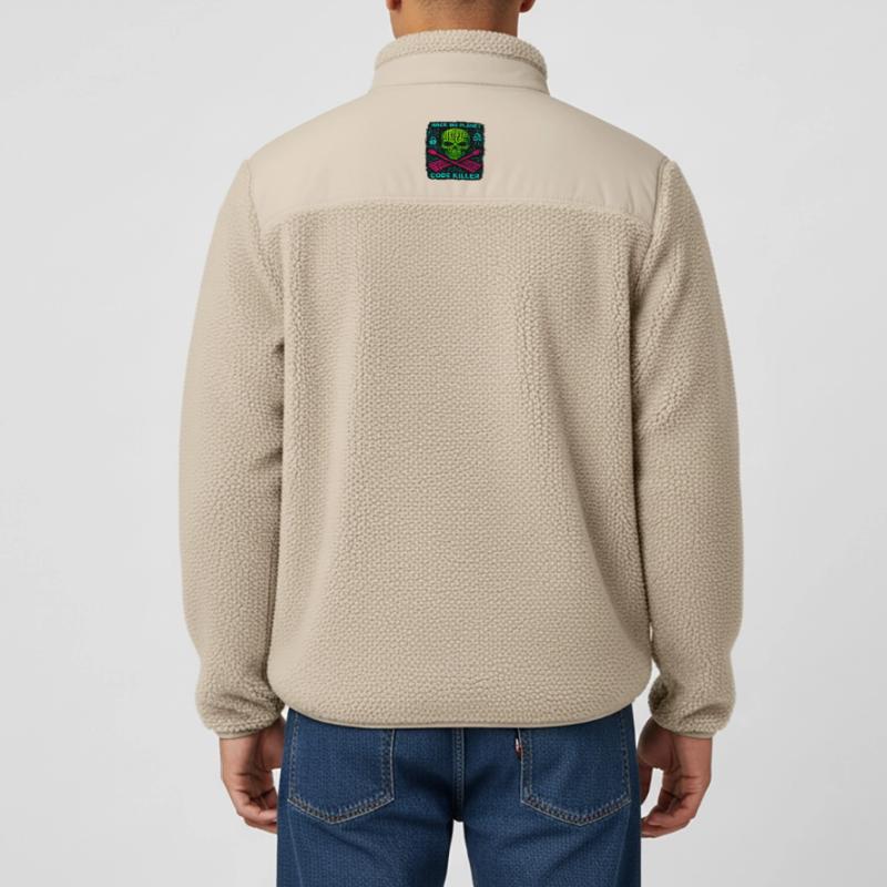 Hack the Planet Code Killer - Cyber Security Relaxed Fit Unisex Sherpa Jacket by Stanley/Stella
