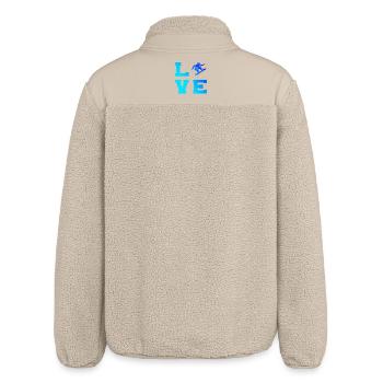 Cleanes Snowboard Artwork für Snowboard für Frauen - Relaxed Fit Unisex Sherpajacke von Stanley/Stella - Beige - Hinten