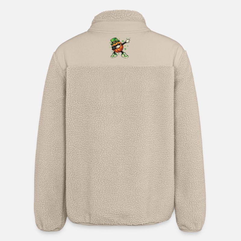 Basket-ball Lutin St Patrick’s St. Paddys - Veste sherpa unisexe coupe décontractée Stanley/Stella - beige