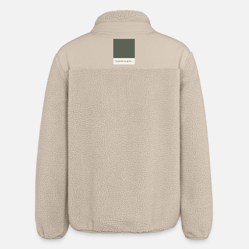 C’est tellement vert – Affiche Modern Fields - Veste sherpa unisexe coupe décontractée Stanley/Stella - beige