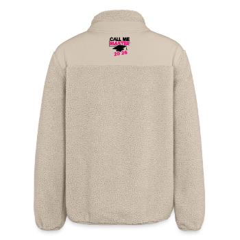 Abschluss Promotion Master Sponsion 2026 - Relaxed Fit Unisex Sherpajacke von Stanley/Stella - Beige - Hinten