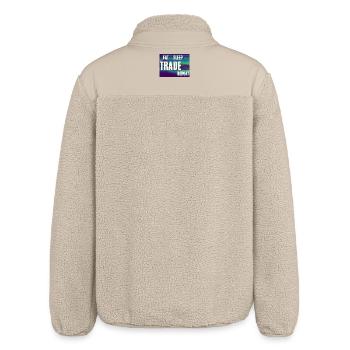 Eat Sleep Trade Repeat - Relaxed Fit Unisex Sherpajacke von Stanley/Stella - Beige - Hinten