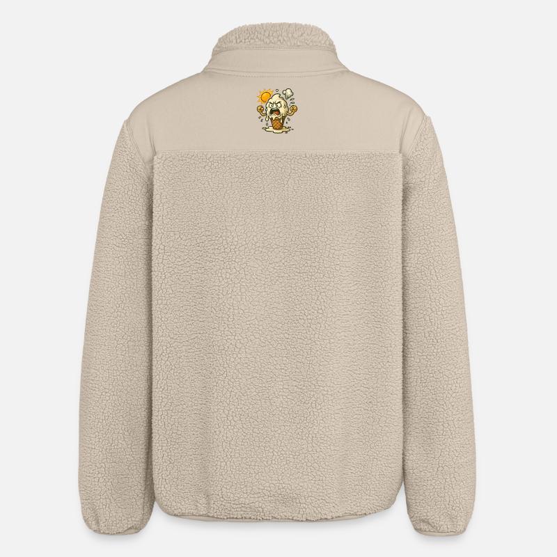 Wenn Eis bei Hitze ausrastet - Relaxed Fit Unisex Sherpajacke von Stanley/Stella - Beige