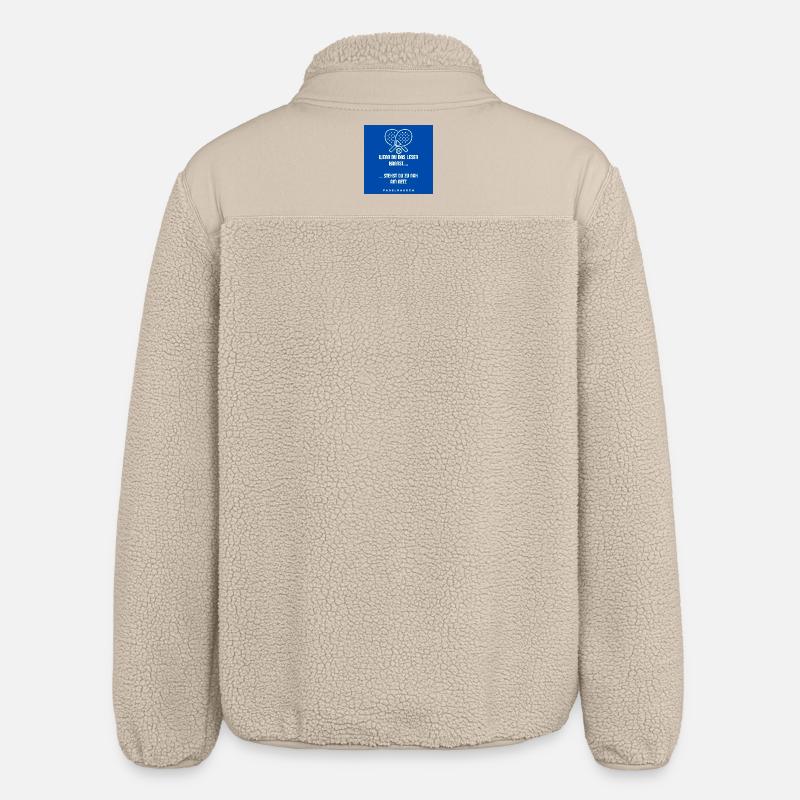 Padelrausch: Zu nah am Netz - Relaxed Fit Unisex Sherpajacke von Stanley/Stella - Beige