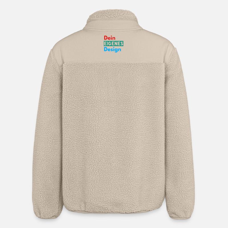 Dein Eigenes Design - Relaxed Fit Unisex Sherpajacke von Stanley/Stella - Beige