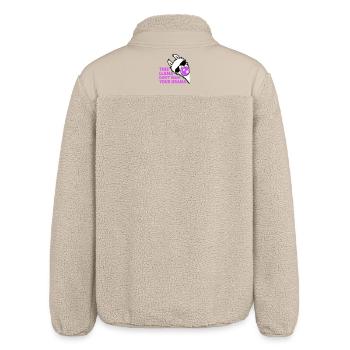 This Llama Don't Want Your Drama Bubble - Relaxed Fit Unisex Sherpa Jacket by Stanley/Stella - beige - Back