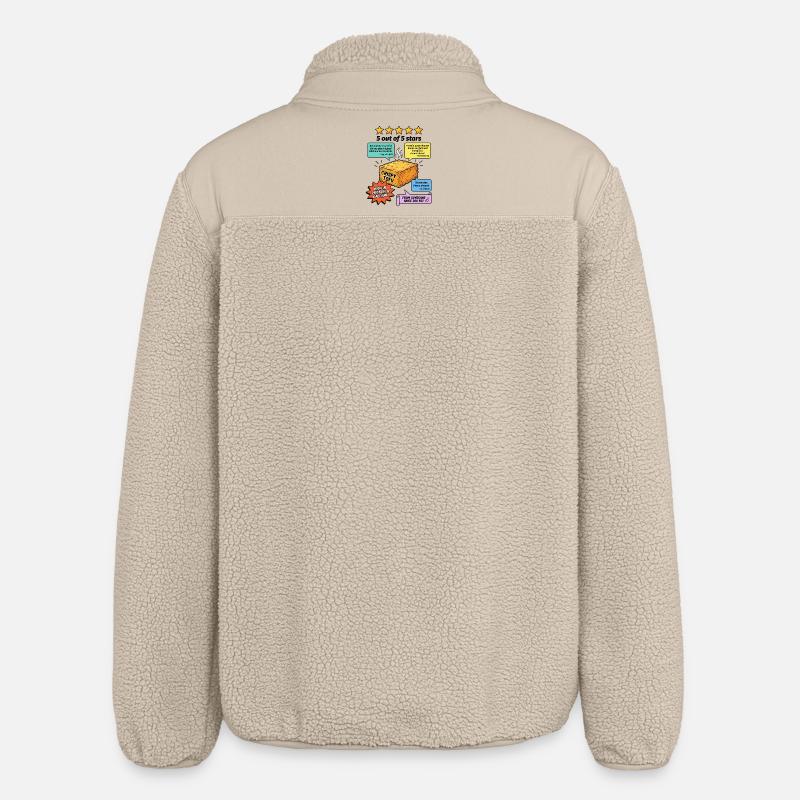 Crispy Tofu 5 Sterne Bewertung - Relaxed Fit Unisex Sherpajacke von Stanley/Stella - Beige