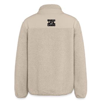 Running Late Is My Cardio - Relaxed Fit Unisex Sherpa Jacket by Stanley/Stella - beige - Back