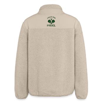 I can't I have padel - Relaxed Fit Unisex Sherpa Jacket by Stanley/Stella - beige - Back