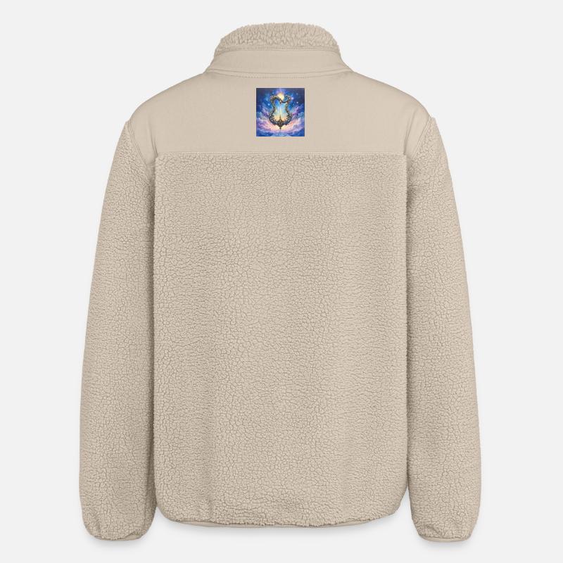 Porte d’Or : Arche Céleste - Veste sherpa unisexe coupe décontractée Stanley/Stella - beige