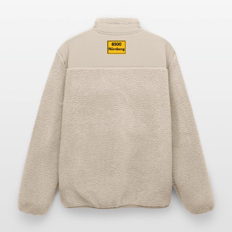 OLD POSTCODE POSTCODE RETRO 8500 NÜRNBERG FRANKEN Relaxed Fit Unisex Sherpa Jacket by Stanley/Stella