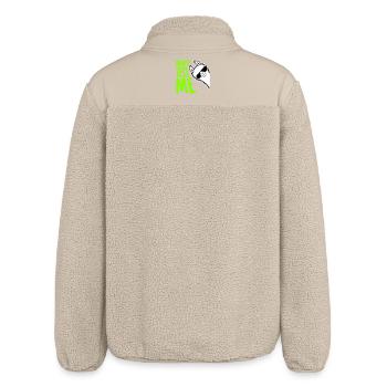 Don't Test Me Lama Frech Lustig Zitat Spruch Logo - Relaxed Fit Unisex Sherpajacke von Stanley/Stella - Beige - Hinten