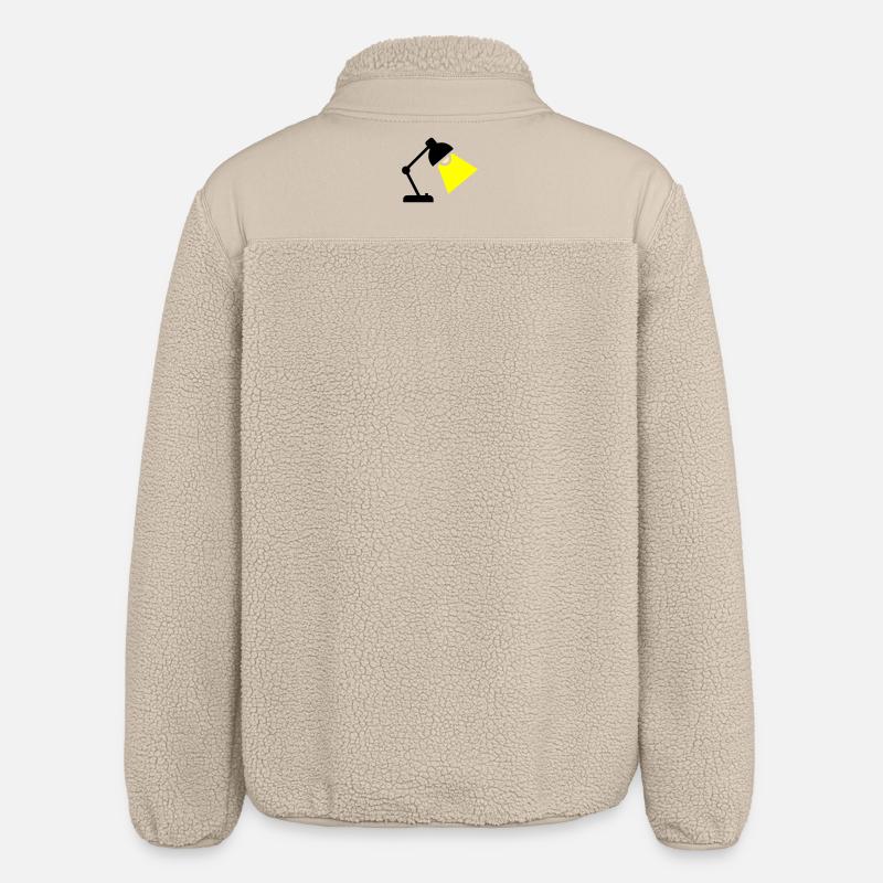 Idée de lampe de bureau - Veste sherpa unisexe coupe décontractée Stanley/Stella - beige