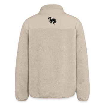 Border Collie - Veste sherpa unisexe coupe décontractée Stanley/Stella - beige - Dos