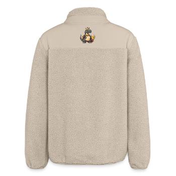 Dinosaurier brontosaurus Bier König - Relaxed Fit Unisex Sherpajacke von Stanley/Stella - Beige - Hinten