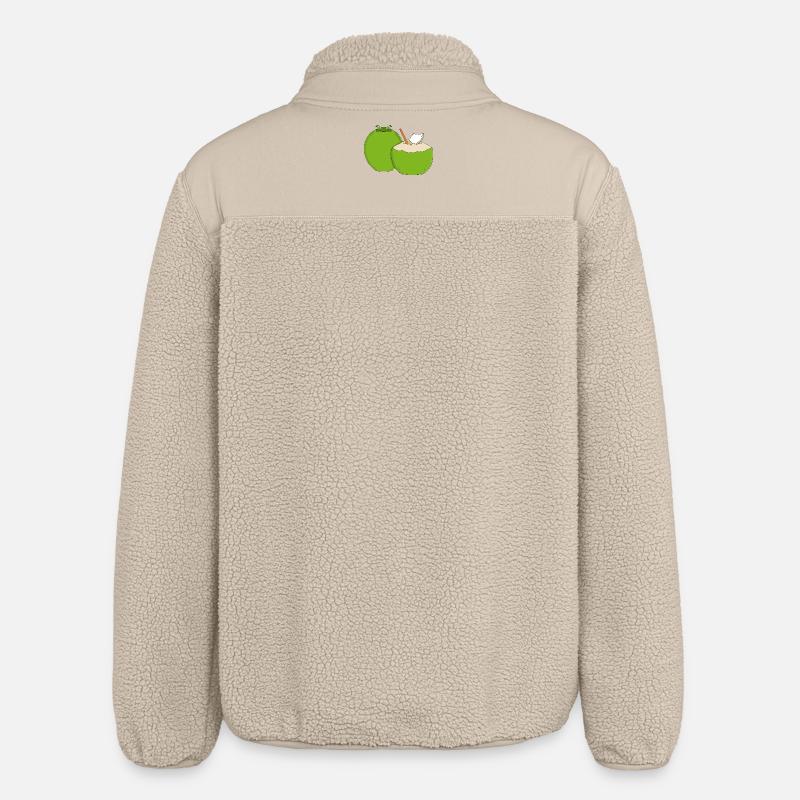 Emerald Coconut Splash - Veste sherpa unisexe coupe décontractée Stanley/Stella - beige