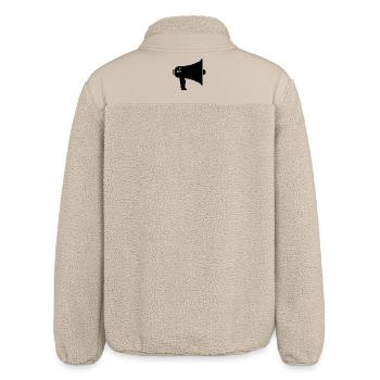 Megafon - Relaxed Fit Unisex Sherpajacke von Stanley/Stella - Beige - Hinten