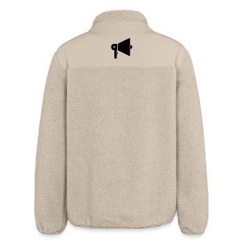 megaphone - Relaxed Fit Unisex Sherpa Jacket by Stanley/Stella - beige - Back