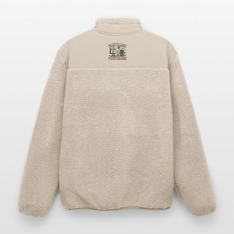 From Front to Back: Full Stack Developers Relaxed Fit Unisex Sherpa Jacket by Stanley/Stella