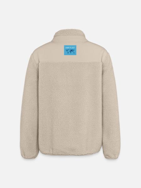 Where to Next Weltreise, Reise - Relaxed Fit Unisex Sherpajacke von Stanley/Stella - Beige