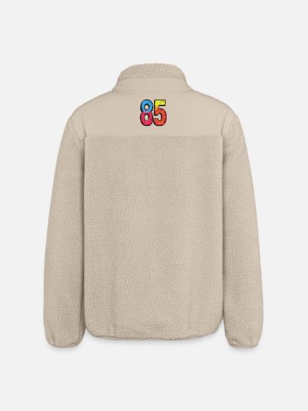 85 Zahl Bunt - Relaxed Fit Unisex Sherpajacke von Stanley/Stella - Beige