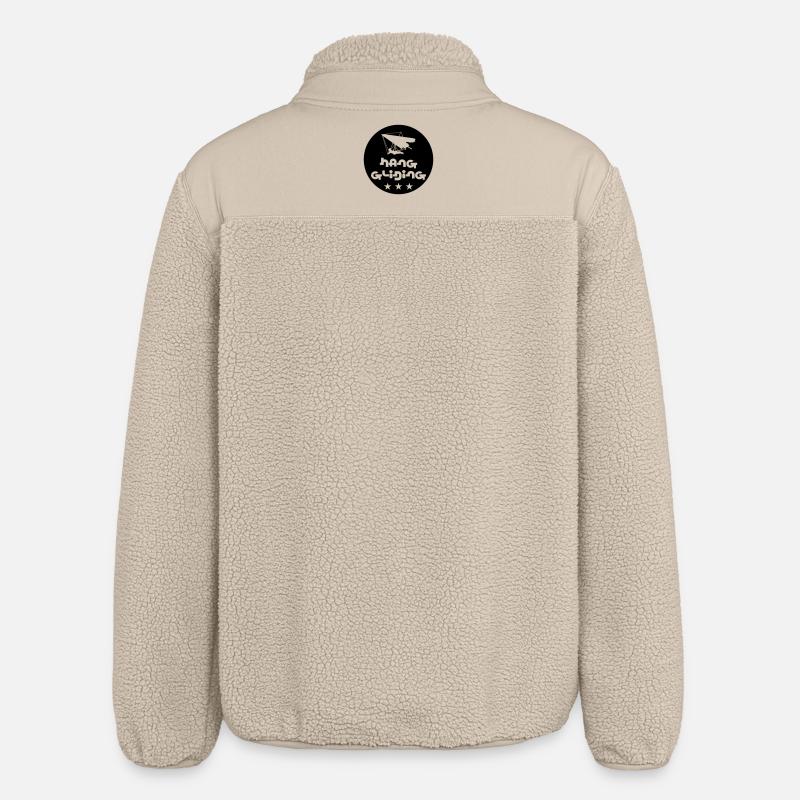 Hang Gliding Pro Series Patch - Relaxed Fit Unisex Sherpa Jacket by Stanley/Stella - beige