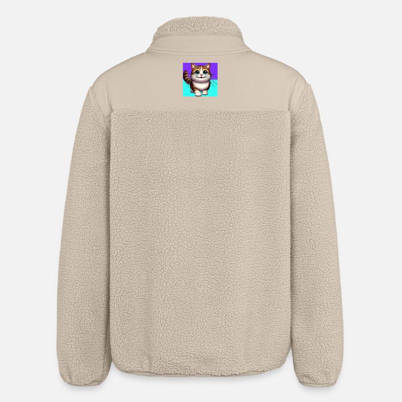 chat - Veste sherpa unisexe coupe décontractée Stanley/Stella - beige