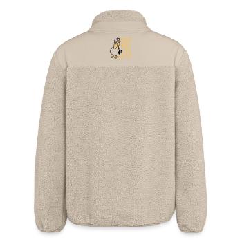 Seagull Crazy Think Twice? I Don't Even Think Once - Relaxed Fit Unisex Sherpa Jacket by Stanley/Stella - beige - Back