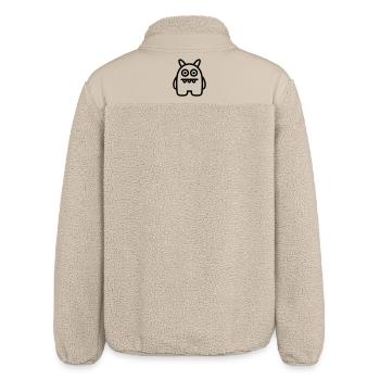Ungeheuer - Relaxed Fit Unisex Sherpajacke von Stanley/Stella - Beige - Hinten