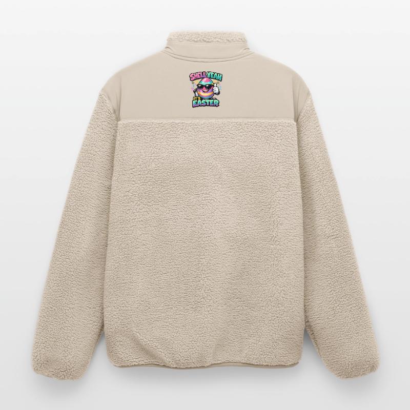 Shell Yeah It's Easter Ostern Spruch Hell yeah Relaxed Fit Unisex Sherpajacke von Stanley/Stella