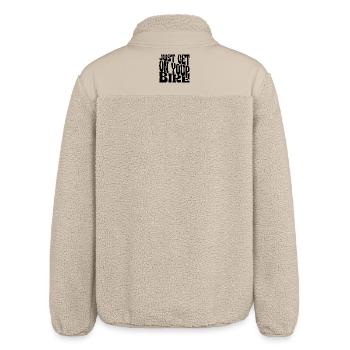JUST YOUR BIKE - Relaxed Fit Unisex Sherpajacke von Stanley/Stella - Beige - Hinten