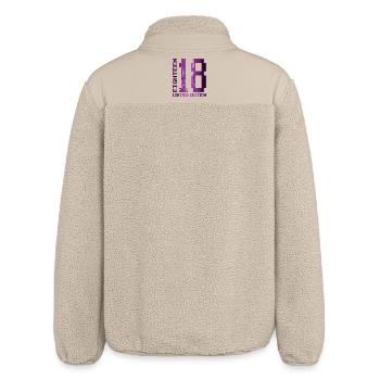18. Geburtstag Achtzehn Gamer Limited Edition - Relaxed Fit Unisex Sherpajacke von Stanley/Stella - Beige - Hinten