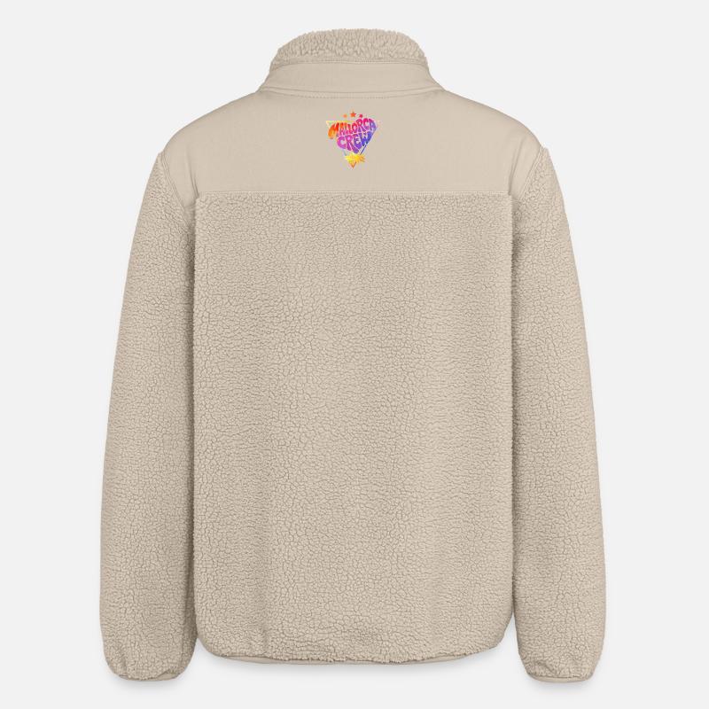 Mallorca Crew Neon Gradient - Relaxed Fit Unisex Sherpa Jacket by Stanley/Stella - beige