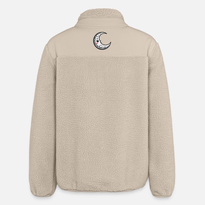 Moon - Relaxed Fit Unisex Sherpa Jacket by Stanley/Stella - beige