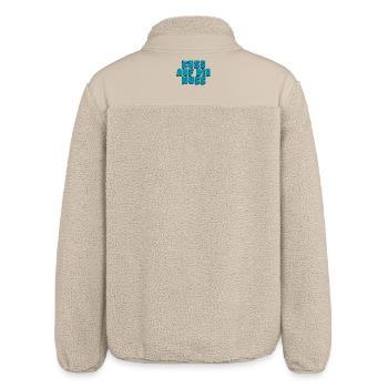 Kuss auf die Nuss - Relaxed Fit Unisex Sherpajacke von Stanley/Stella - Beige - Hinten